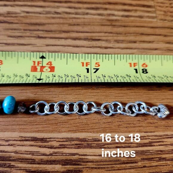 BRIGHTON "American Hero" Silver, Gold, Semi Precious Beaded Necklace BOHEMIAN! - Picture 9 of 13